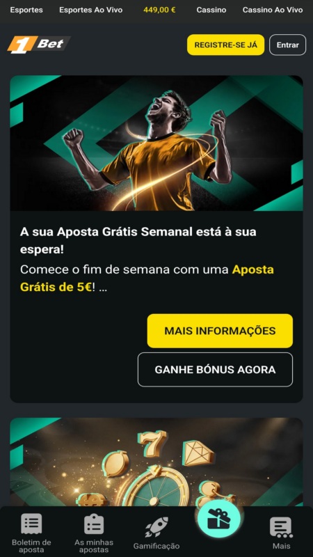 1Bet Apostas Gratis