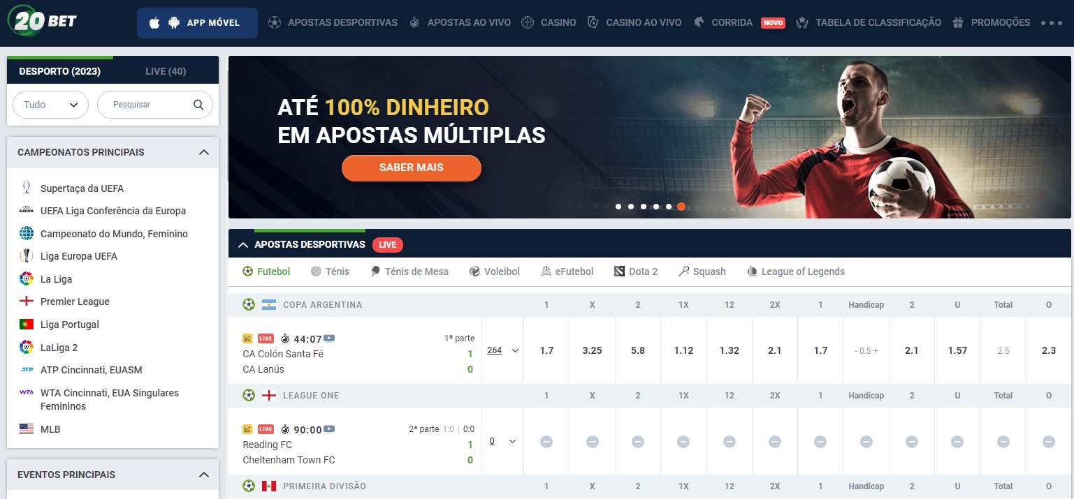 Apostas Esportivas no 20Bet apostas 