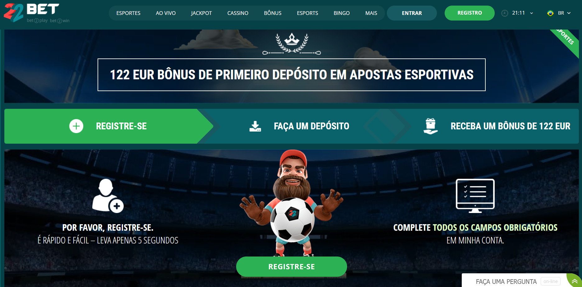 22bet bonus