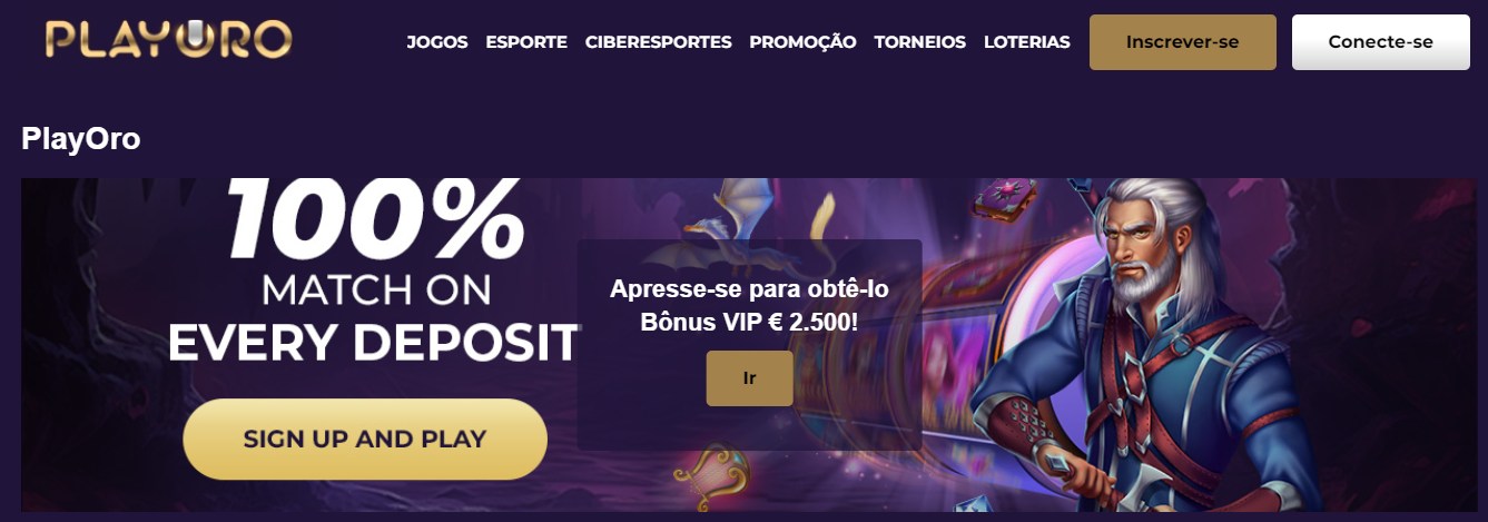 PlayOro Welcome Bonus Portugal