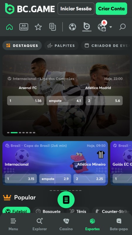 BC Game Apostas desportivas