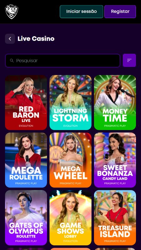Casino ao vivo com interações reais