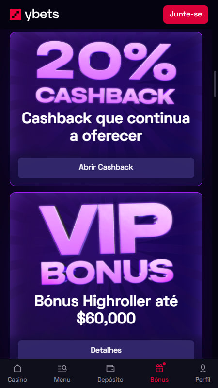 Bónus e Promoções da Ybets Bookmaker