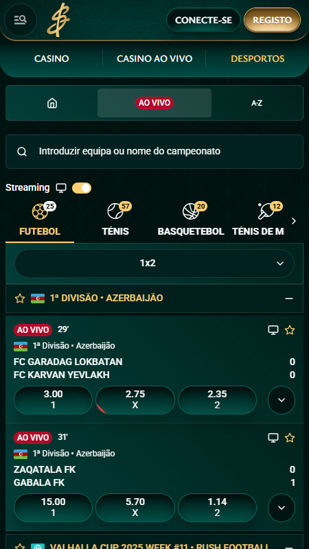 Cashed Bookmaker Apostas ao Vivo