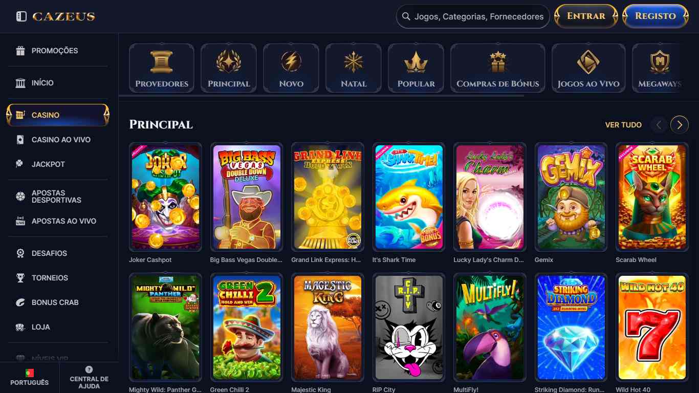 CaZeus Casino Games Portugal