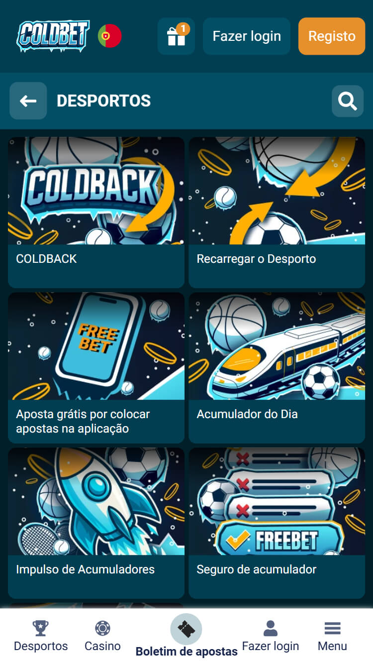 Coldbet bonus desportos