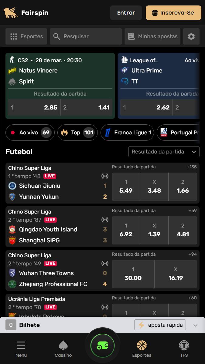 Fairspin betting