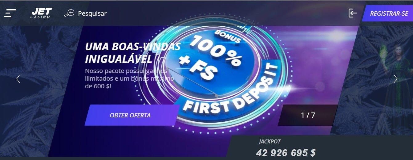 Jet Casino Bónus de boas-vindas