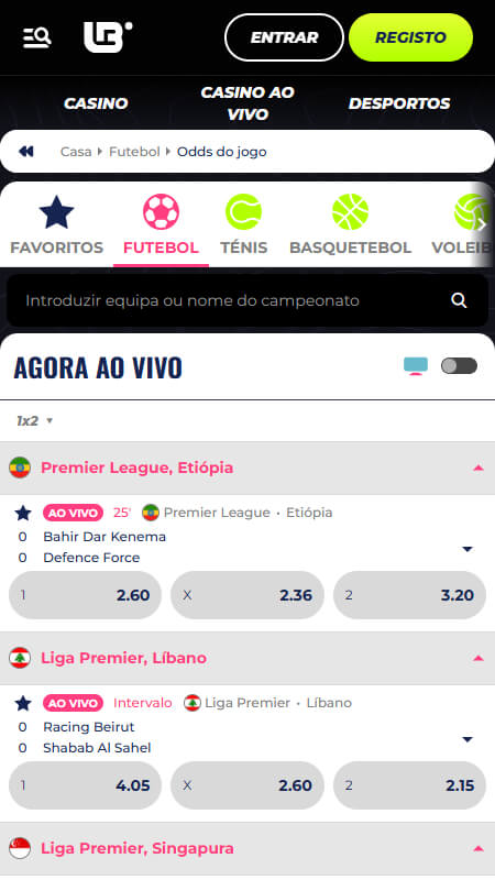 Lunubet Bookmaker live sports