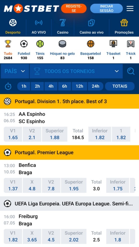 Mostbet apostas desportivas