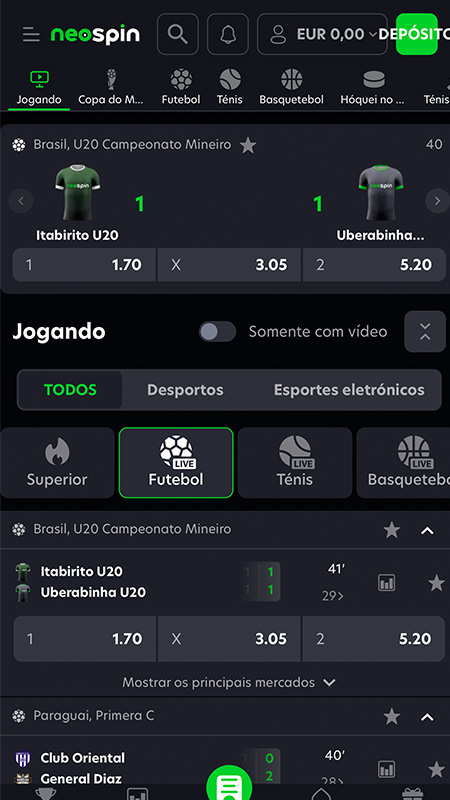 Neospin apostas desportivas