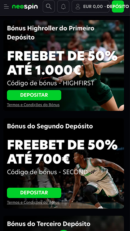 Neospin promoção desportos