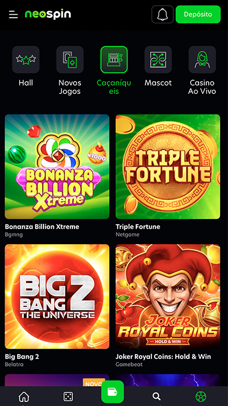 Neospin casino jogos