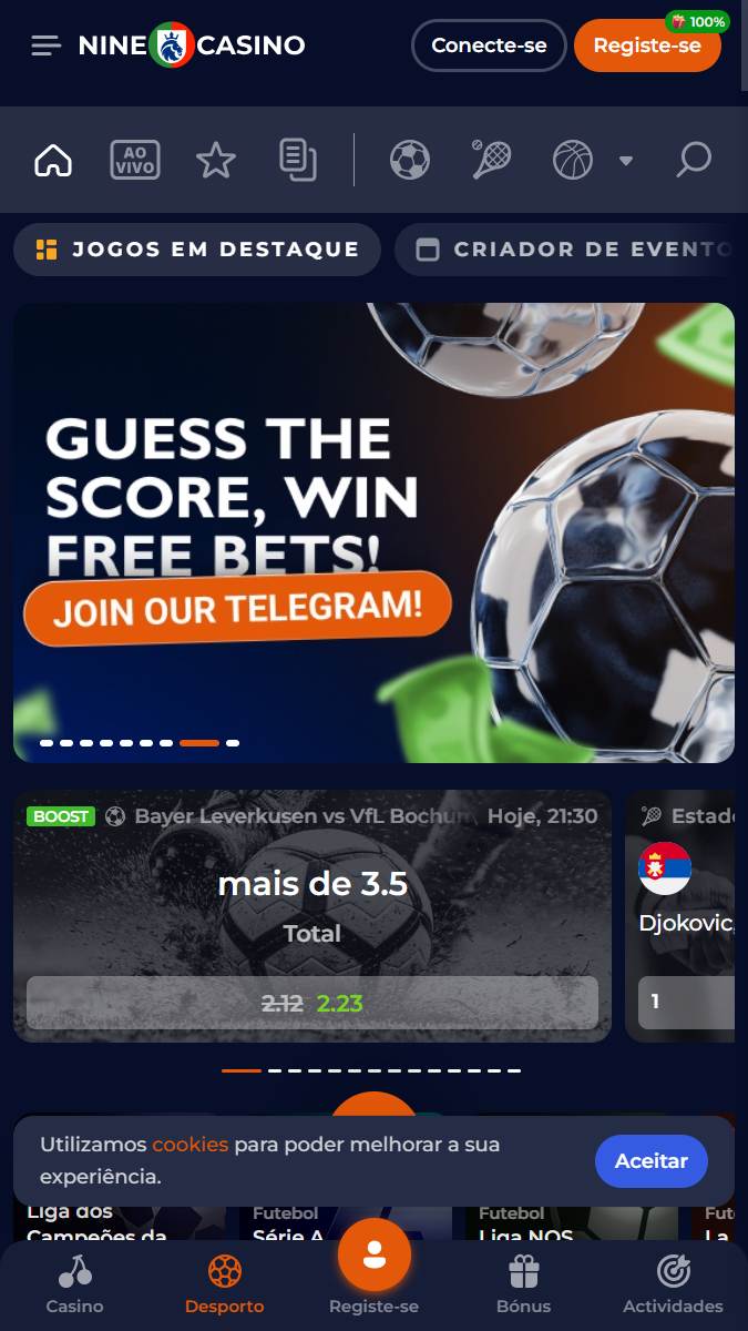 NineCasino betting