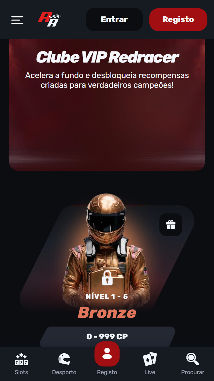 RedRacer Programa de fidelização e VIP
