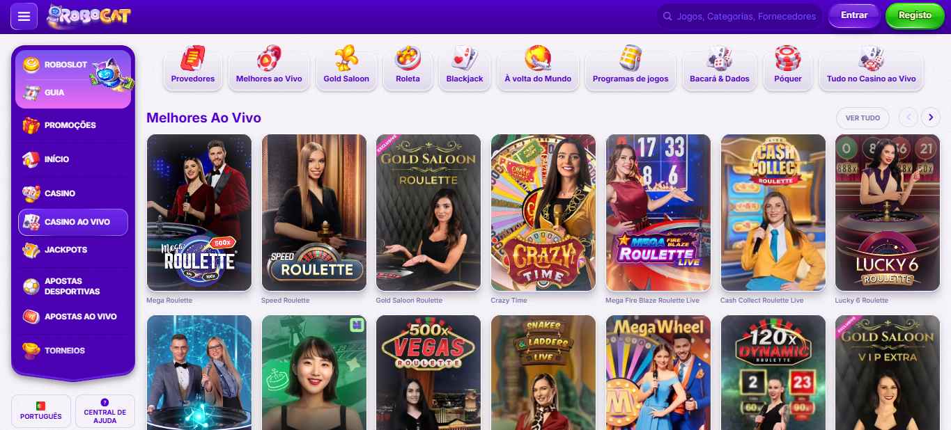 Robocat Casino Portugal Ao Vivo