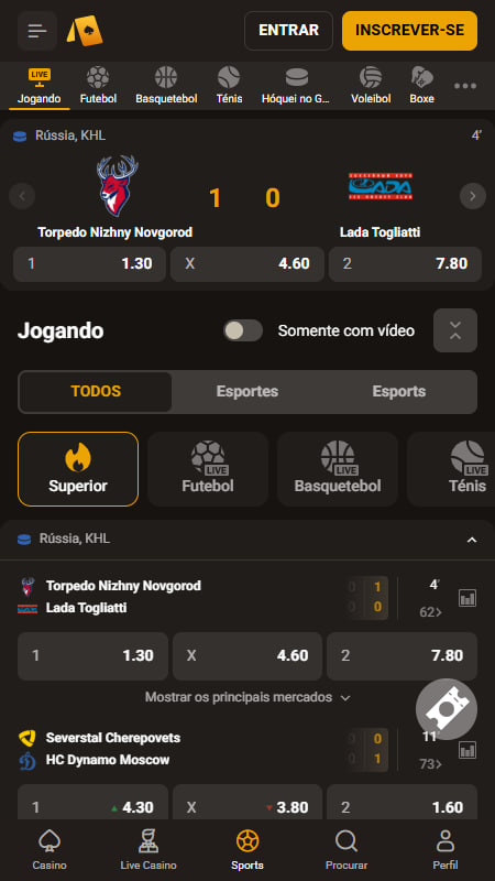 Apostas ao Vivo na SlotLair Portugal