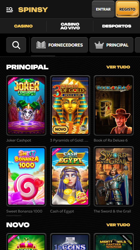 Spinsy Casino Jogos Portugal
