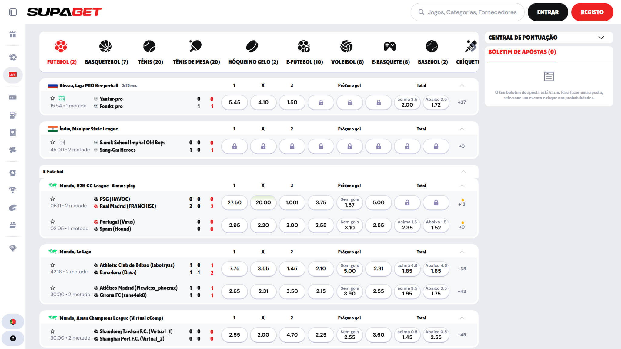 Supabet Bookmaker-Apostas ao Vivo Portugal