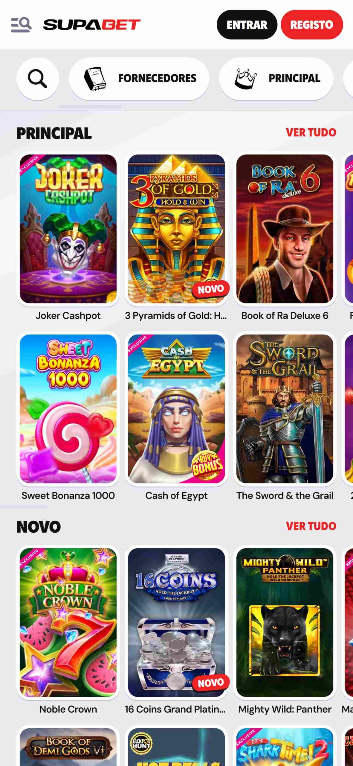 Supabet Casino Jogos (mobile screen)