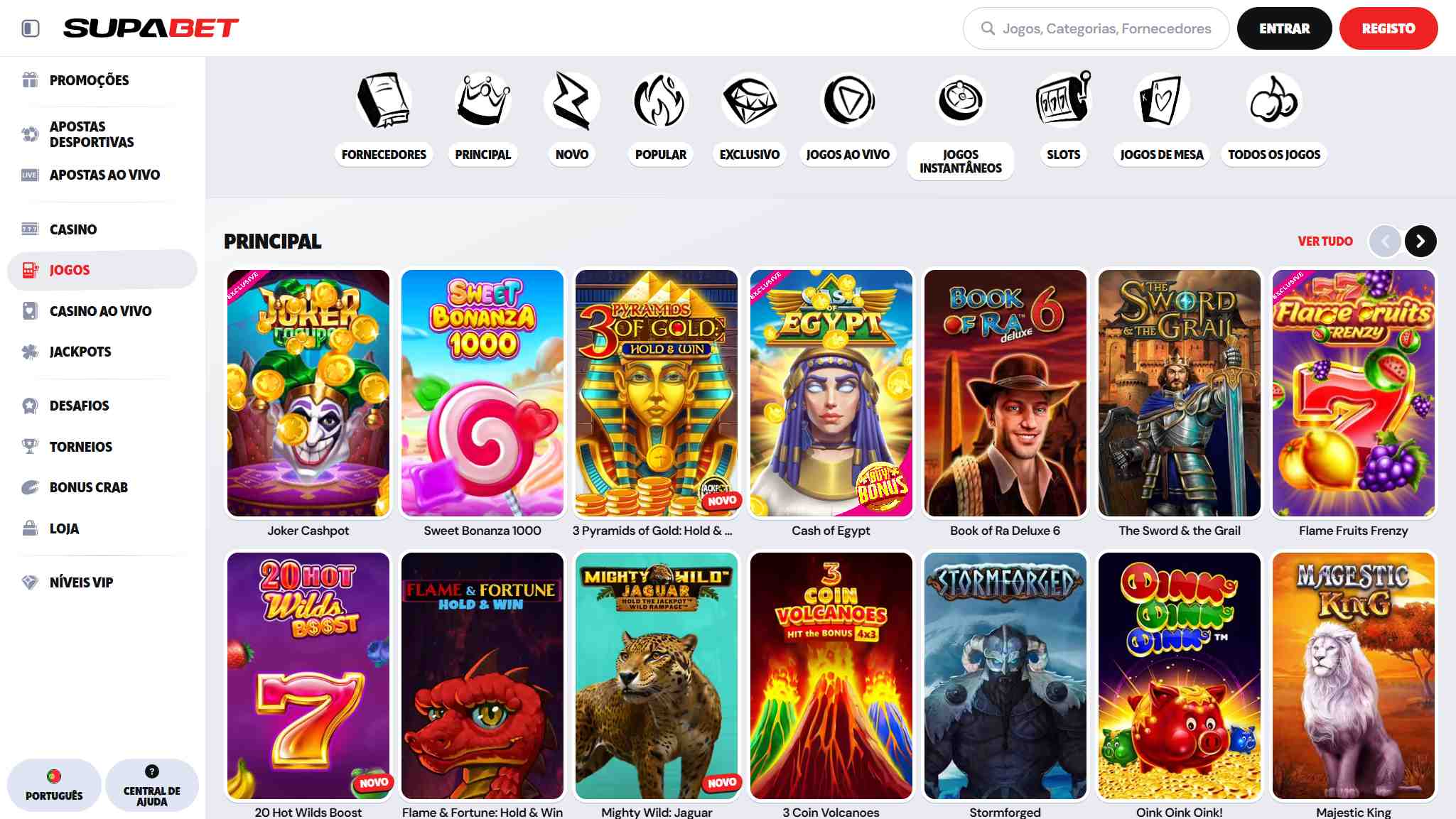 Supabet Casino Jogos Portugal