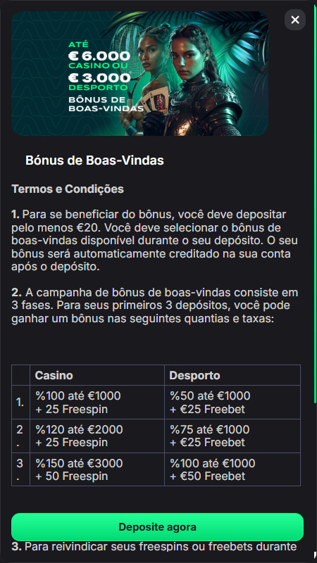 Vemabet welcome bonuses