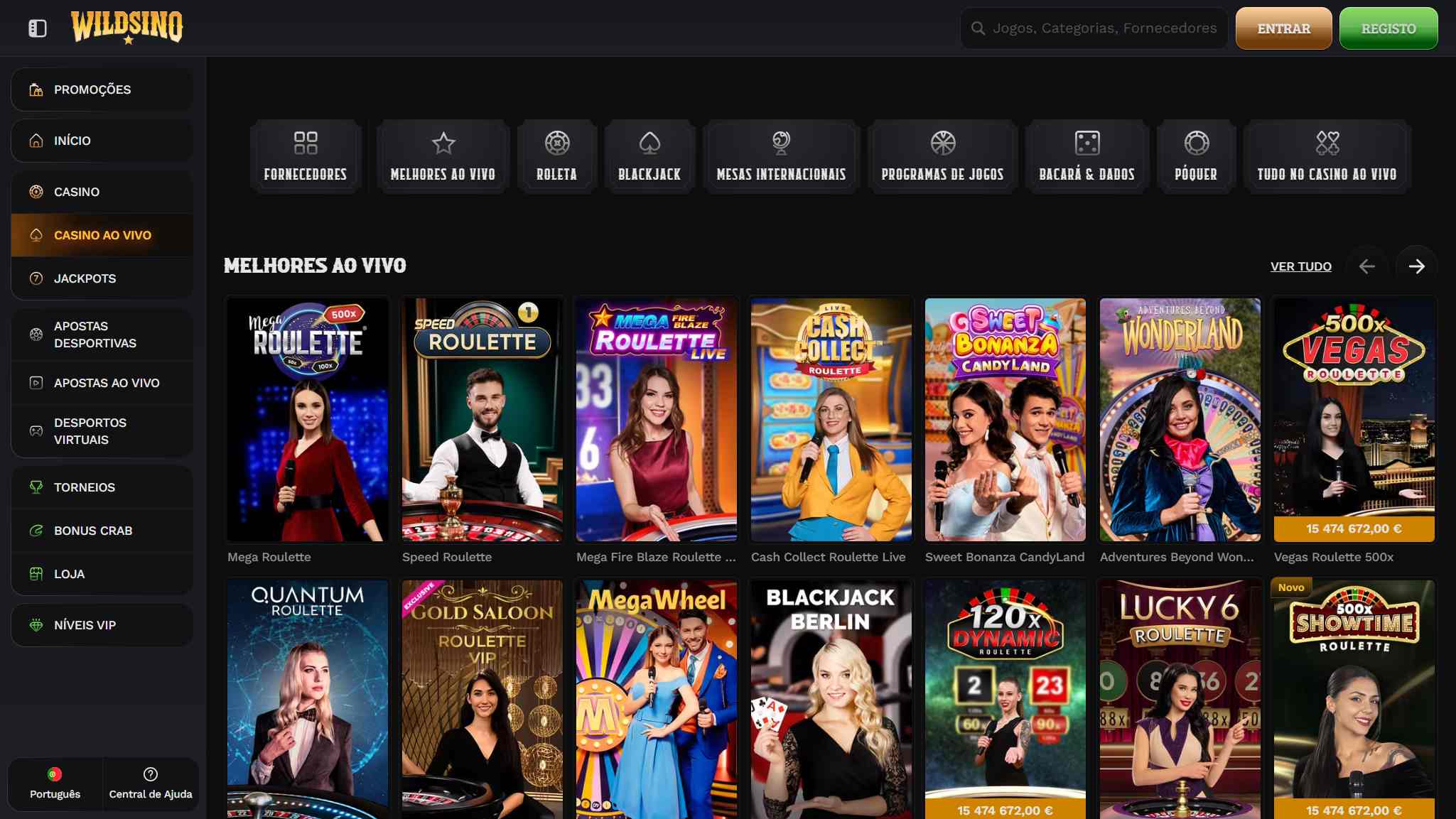 Wildsino Casino ao Vivo