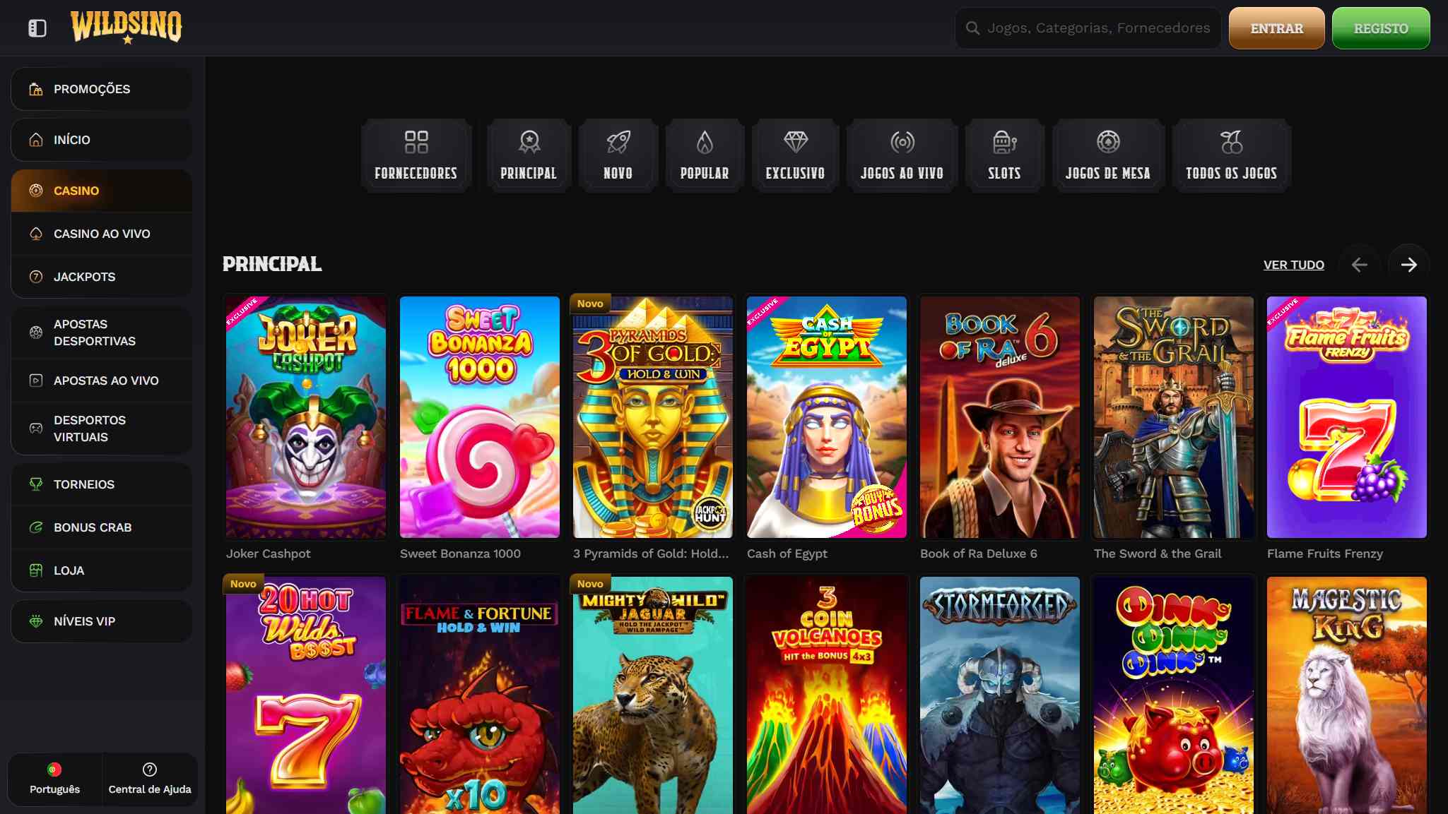 Wildsino Casino Jogos Portugal