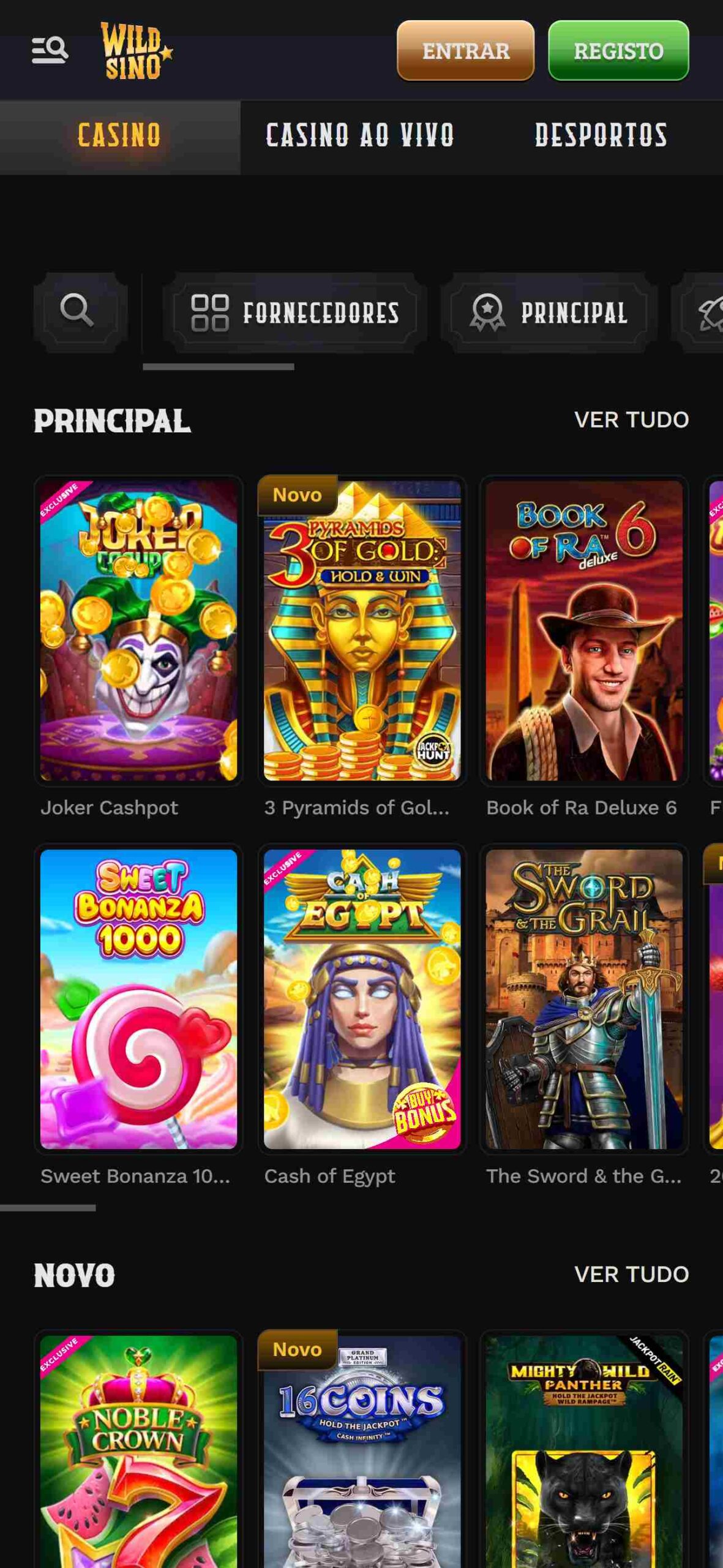 Wildsino Casino Jogos Portugal (mobile)