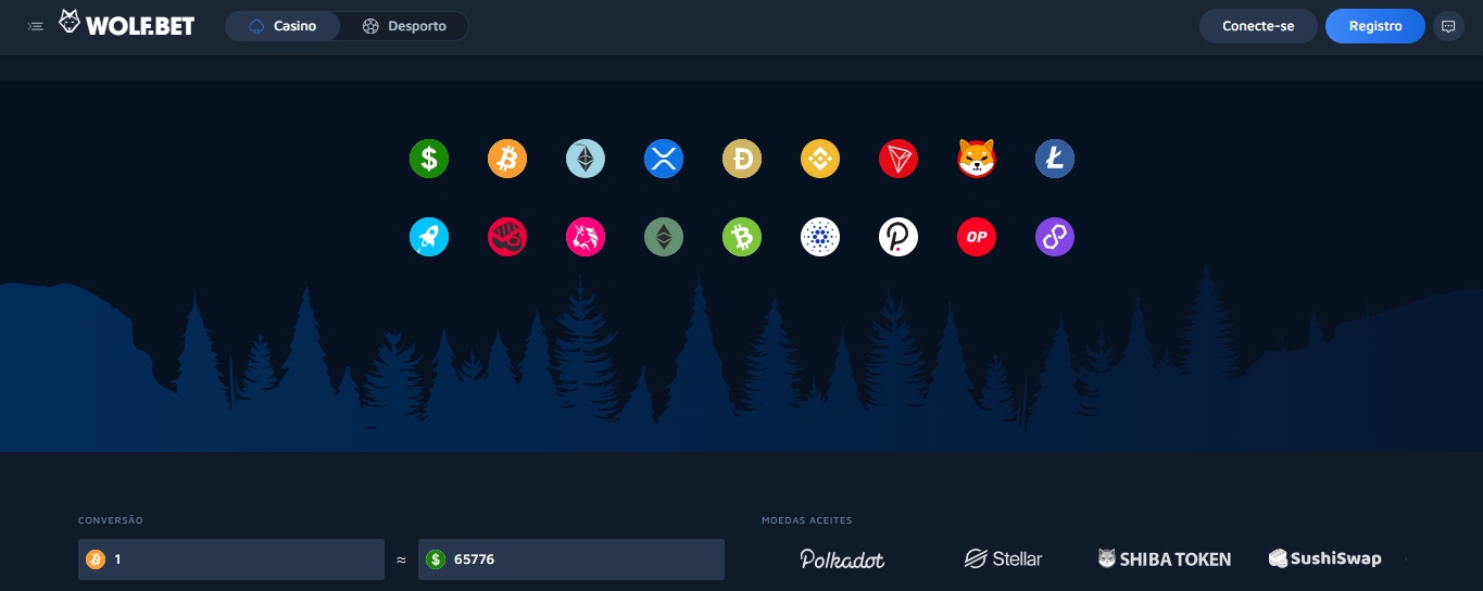 Wolfbet accepted crypto