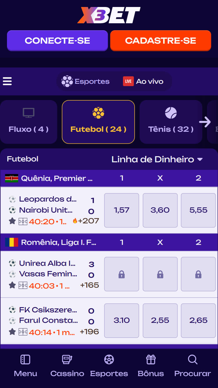 Apostas ao vivo na X3Bet