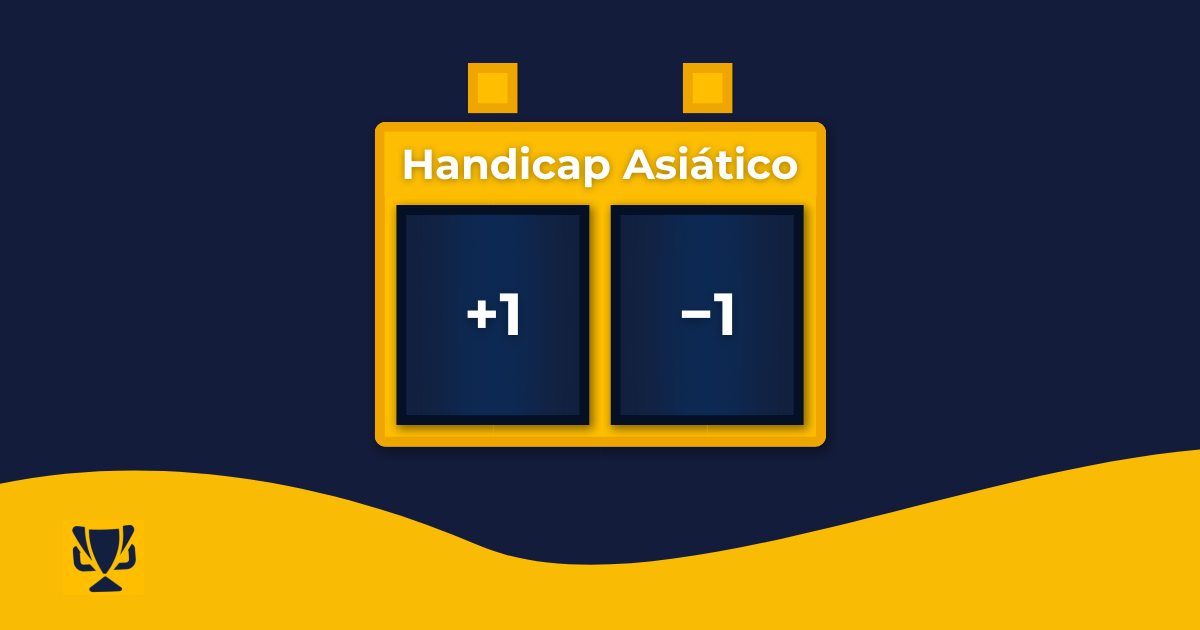 O que o Handicap Asiático + 1 / - 1 significa?