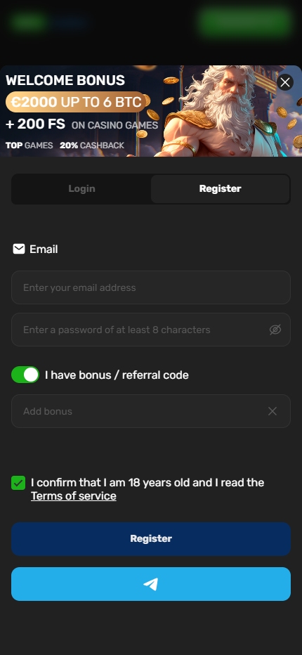 Win.Casino Confirm T&C and fınısh Registration PT (Mobile screen), allbets.tv