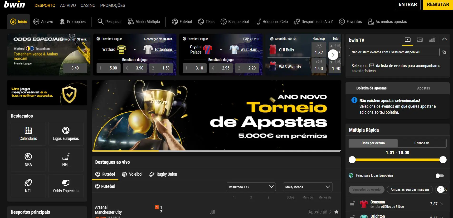 ⚡ Bwin plataforma