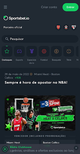 Sportsbet.io iOS, apostasdesportivas.tv