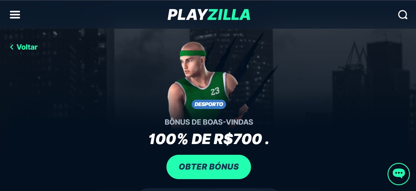 PlayZilla Bônus de Boas-vindas