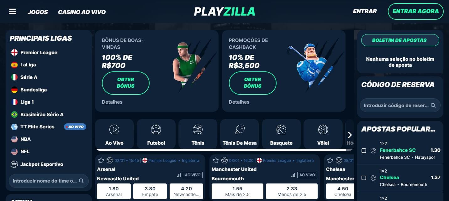 Casa de apostas PlayZilla Brasil