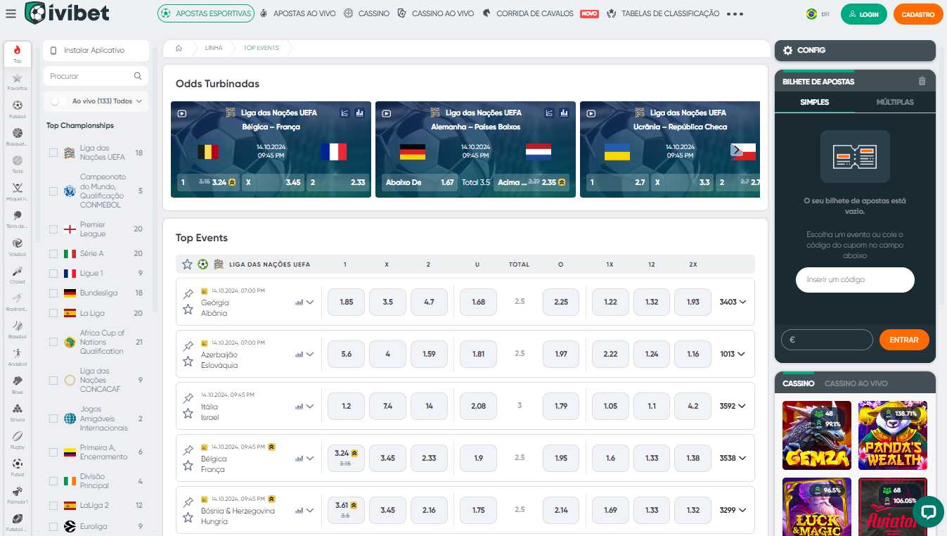 Apostas Esportivas na IviBet