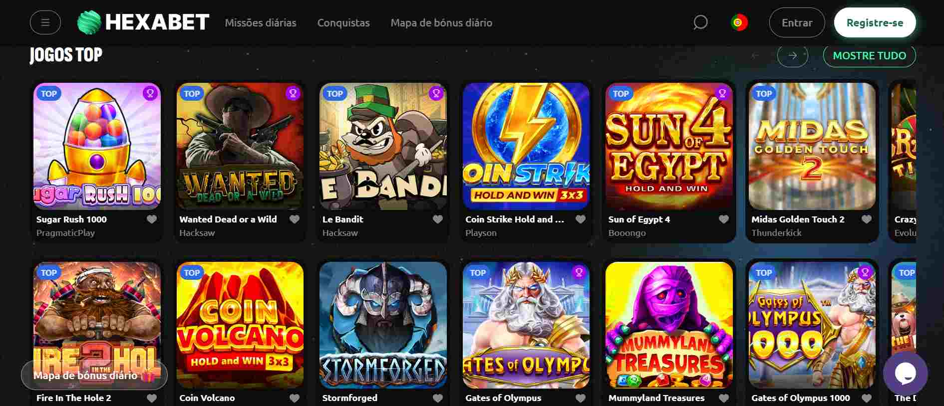 Jogos de Casino Hexabet