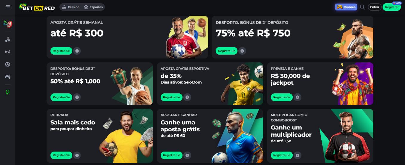 BetOnRed Betting Bonuses in Brazil, apostasdesportivas.tv