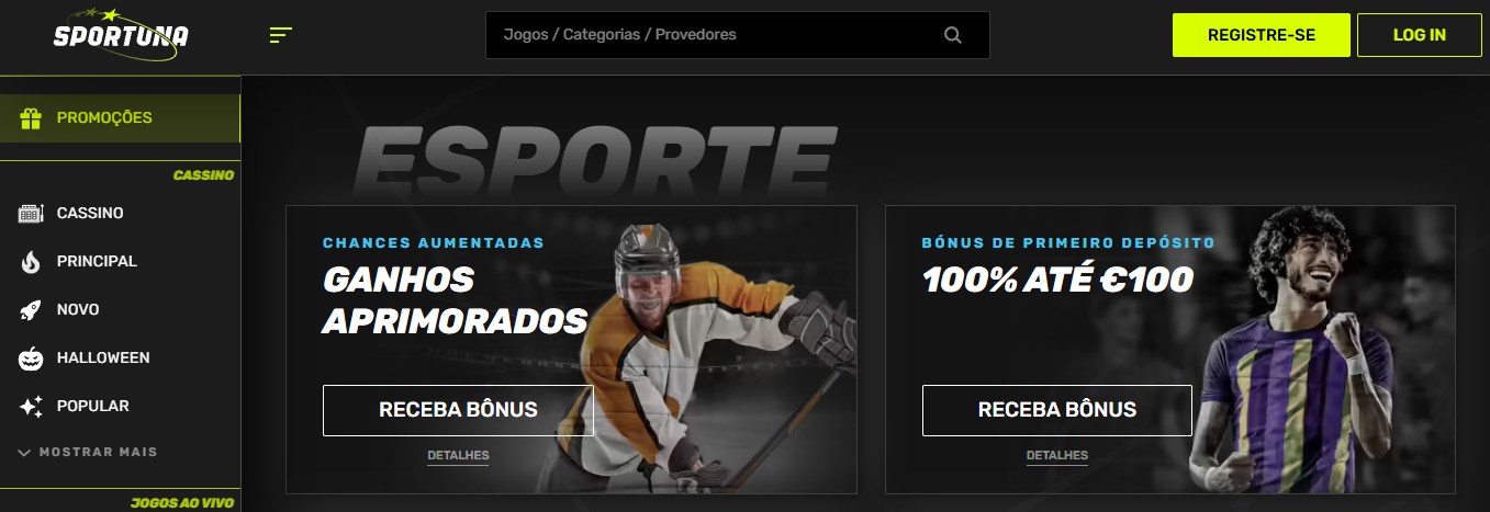 Bónus e Promoções no Sportuna