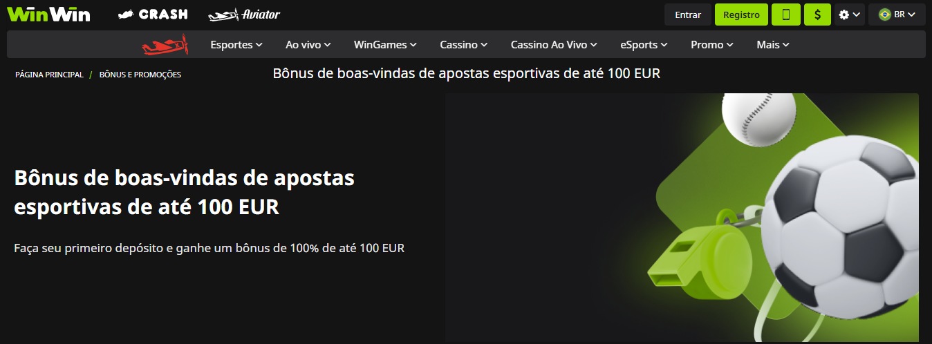 WinWinBet Bookmaker welcome bonus, apostasdesportivas.tv