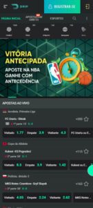 Apostas ao vivo Drip