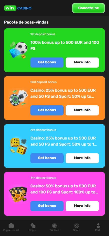 Win.Casino Bonuses Portugal (Mobile screen), allbets.tv