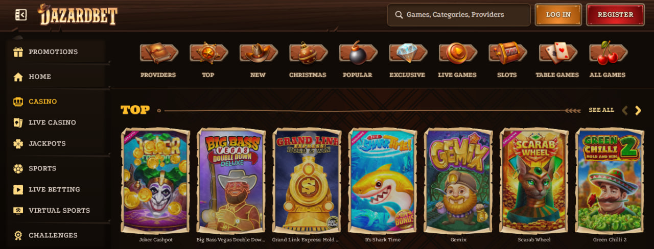 Casino online da Dazarbet