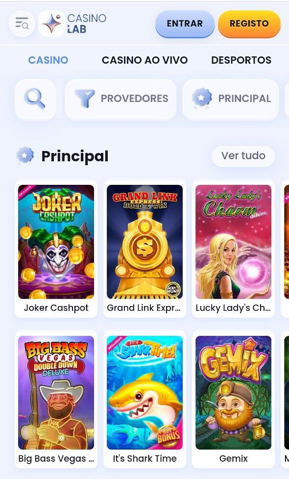 CasinoLab Seção de casino