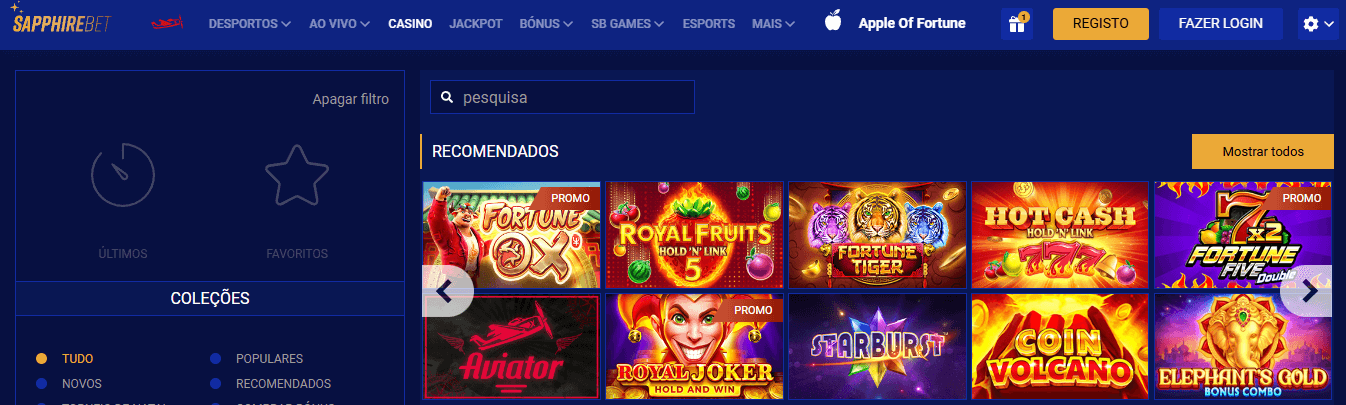 Os 10 jogos de casino mais populares