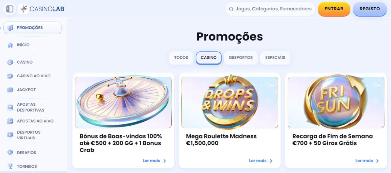 CasinoLab Outras ofertas e promoções existentes para utilizadores (2)