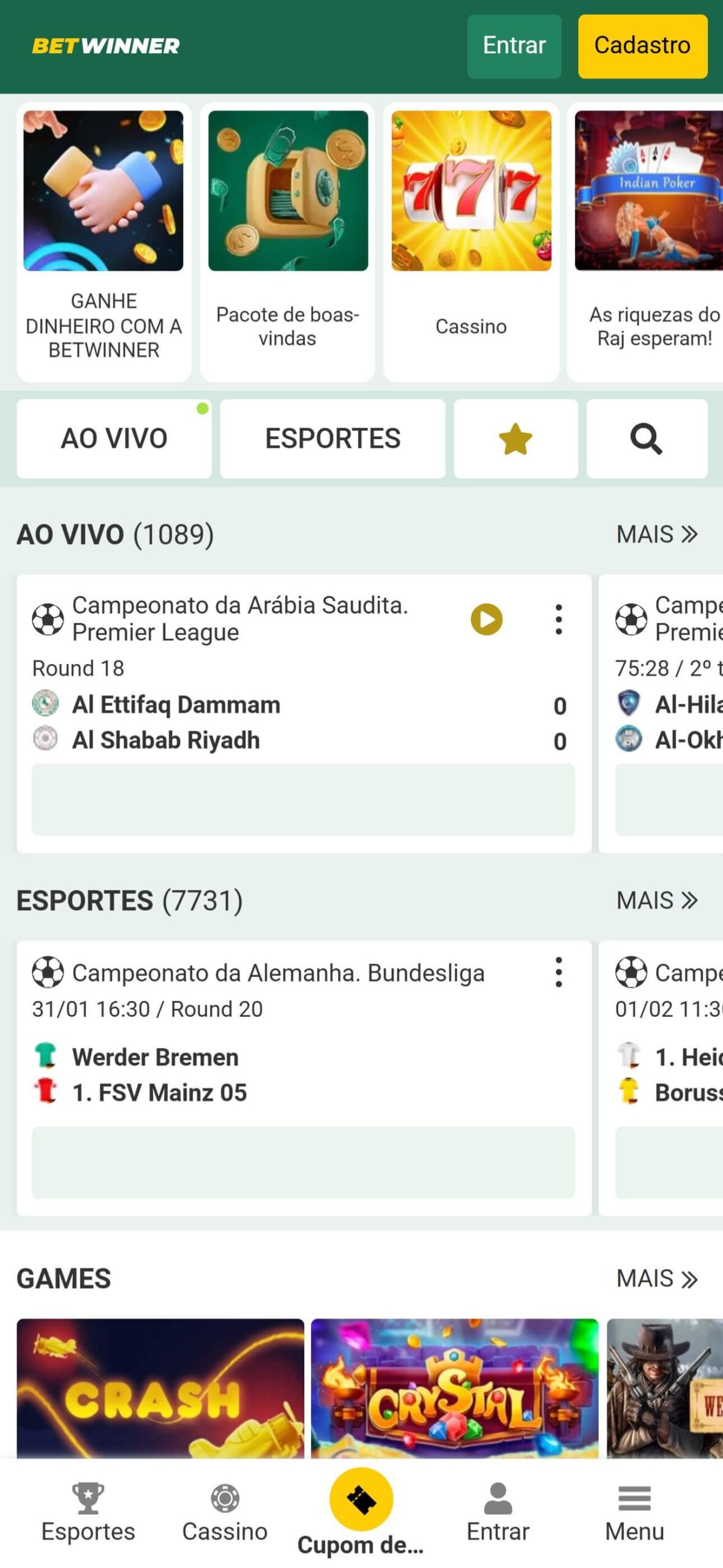 BetWinner Main Page (mobile), apostasdesportivas.tv