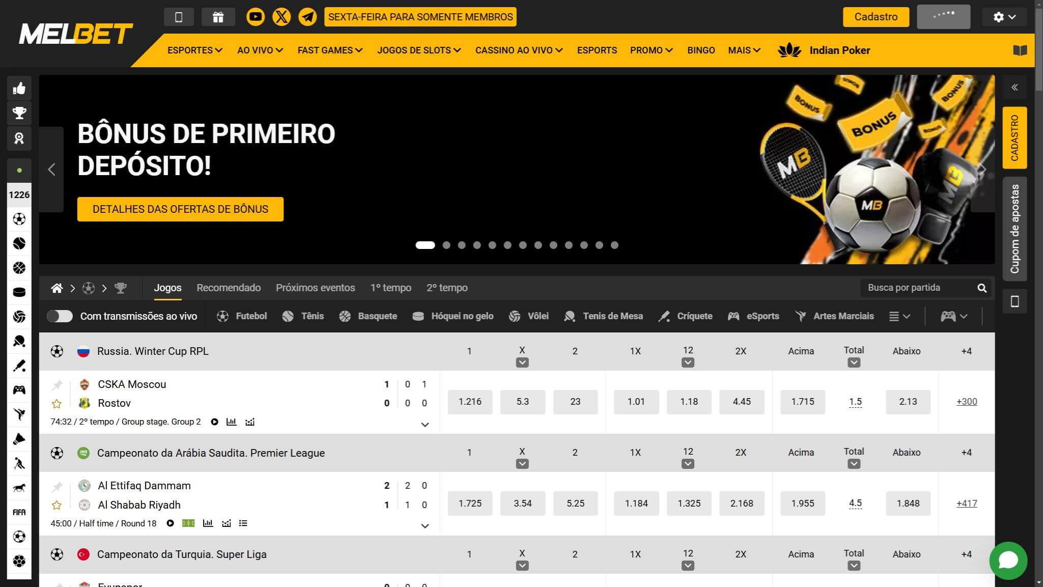 Melbet Main Page Brazil, apostasdesportivas.tv